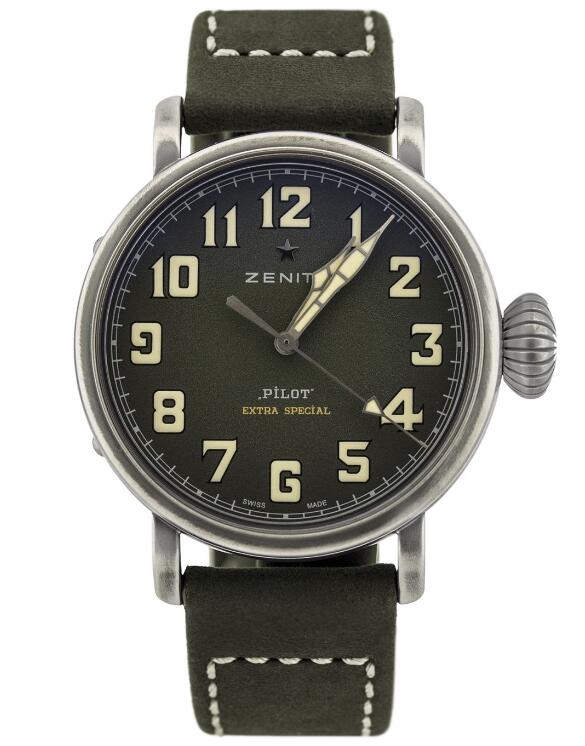 Replica Watch Zenith Pilot Montre d'Aeronef Type 20 Extra Special 11.1943.679/63.C800 Steel - leather Bracelet